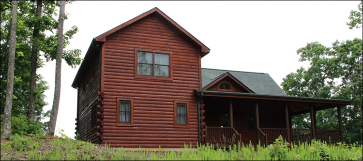 Professional Log Home Borate Application  Northumberland County, Virginia
