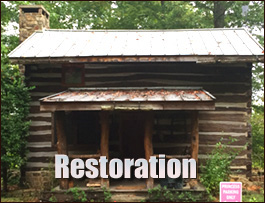 Historic Log Cabin Restoration  Northumberland County, Virginia